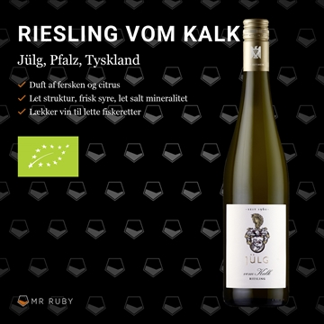 2024 Riesling vom Kalk, Weingut Jülg, Pfalz, Tyskland
